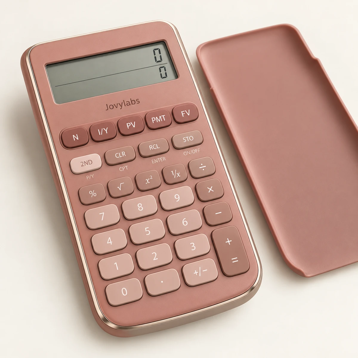 Reserve Financial Calculator in Terracotta pink